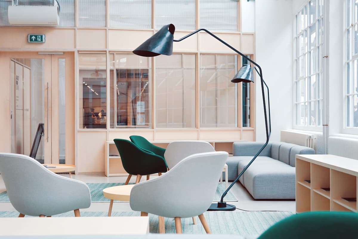 Commercial furniture and workstation completion notes.